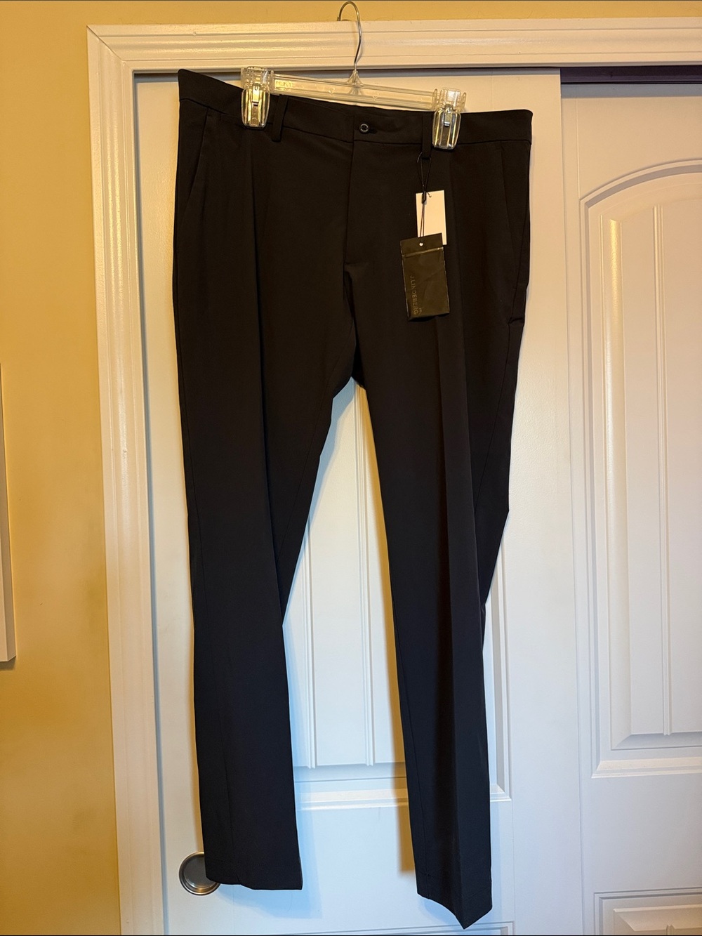 J.Lindeberg Black Slim Dress Pants